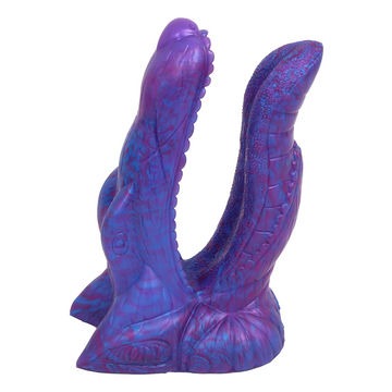 7.8 Inch Blue Monster Double Penetration Dildo