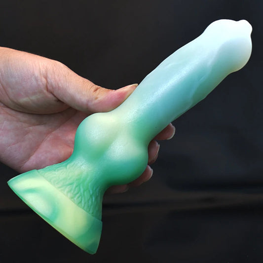 7.28 Inch Gradient Vein Fantasy Dog Dildo