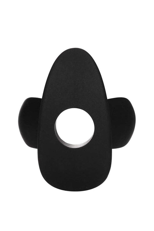 Petals Anal Dilator Silicone Hollow Butt Plug Black White
