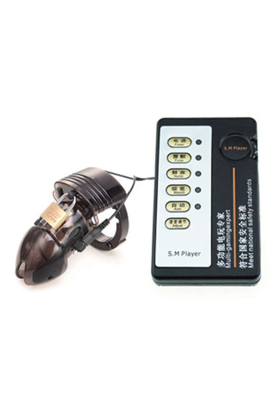 Electro Shock Chastity Cage Penis Sleeve Sex Toys