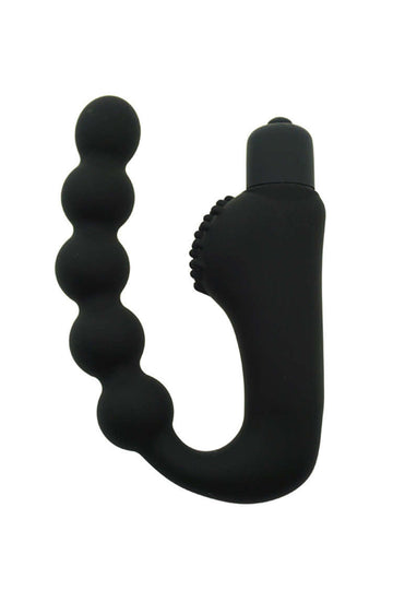 Black Multi Speed Silicone Beaded Anal Vibrator