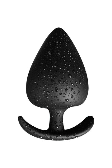 Black Silicone Strawberry Shaped Anal Plug