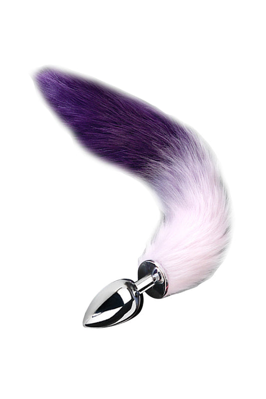 Faux Fox Tail Stainless Steel Anal Plug