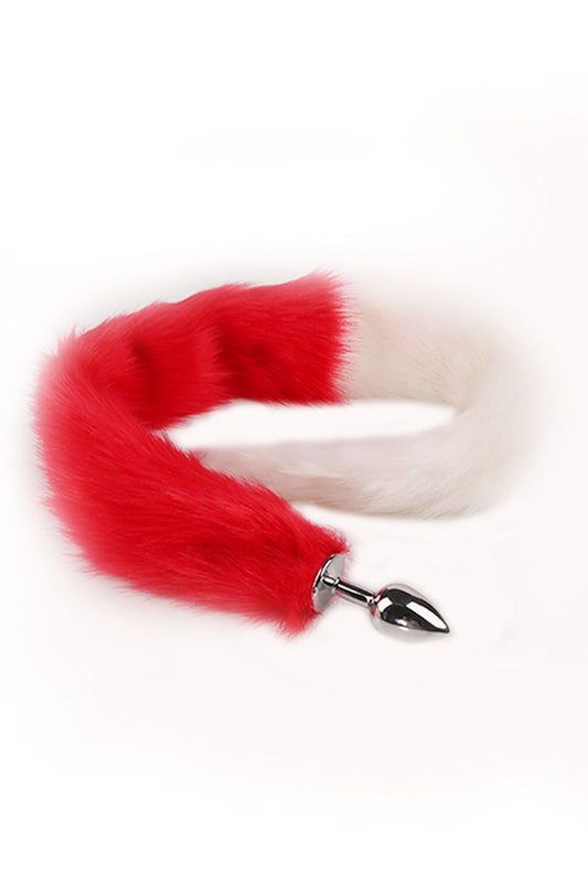 Long Fox Tail Metal Anal Plug