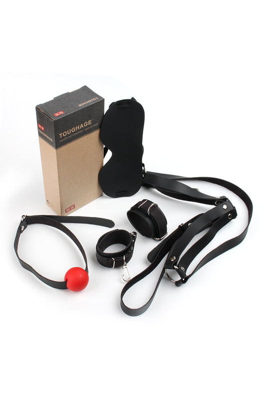 Beginner Bondage Kit Leather 4 Pc Set