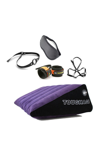 Postition Pillow bundle Blindfold Handcuffs Gag Bondage Kit