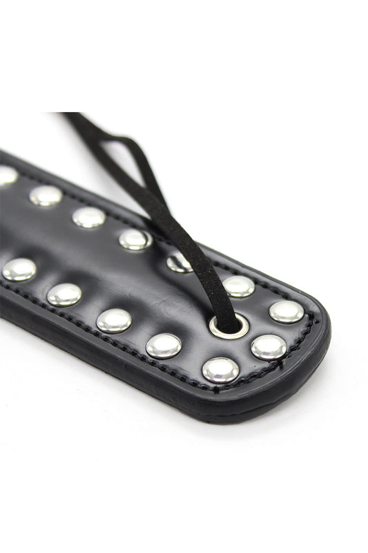 Hollow Hearts Studded Slapper Spanking Paddle