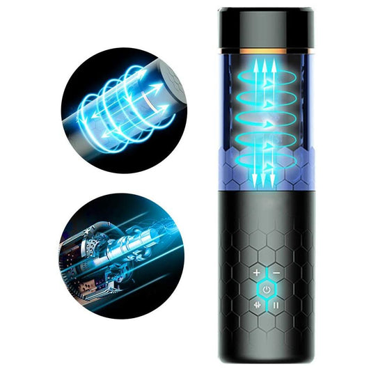 Hands Free Blowjob Machine Spinning Male Masturbator