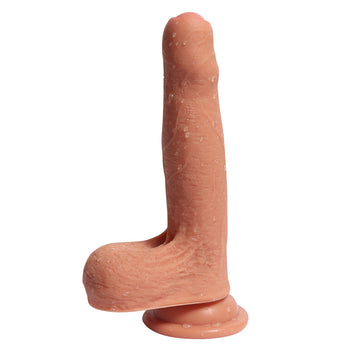 Uncut Dildo Realistic Silicone 7 inch