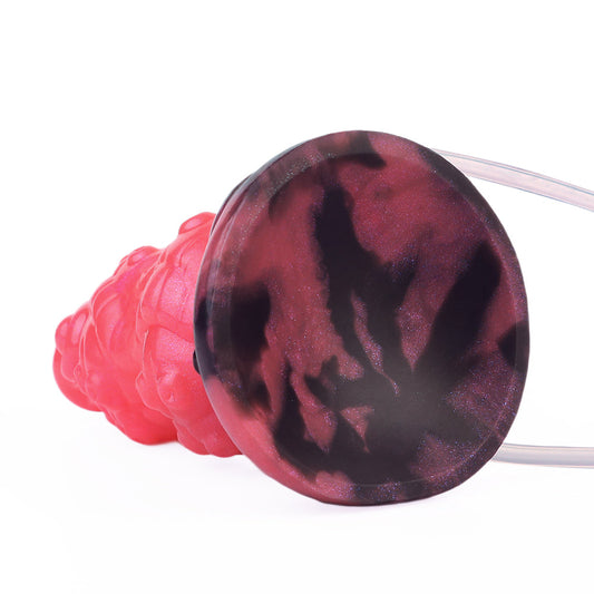 Red Tentacle Cumshot Inflatable Butt Plug