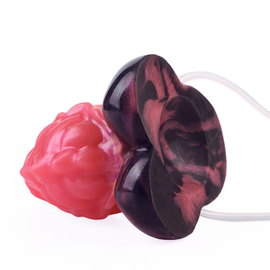 Red Short Thick Dragon Ejaculating Inflatable Dildo