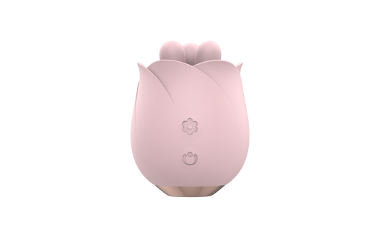 Pink Rotating Vibration Clitoral Stimulator Rose Toy