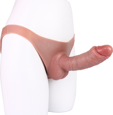 8 Inch Silicone Wearable Hollow Dildo Pants