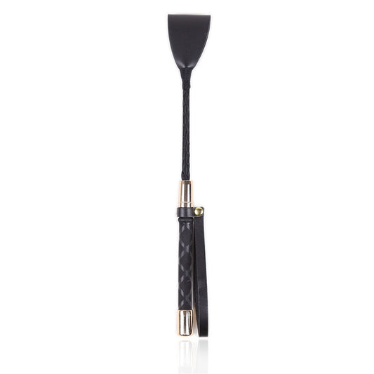 Black Long Whip Leather Spanking Paddle