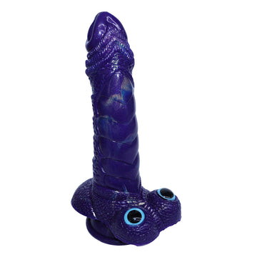 9 Inch Purple Vibrating Dragon Dildo