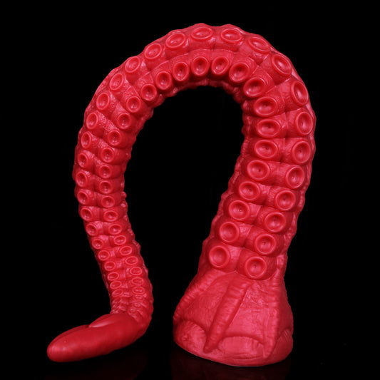 Red 20 Inch Extra Long Tentacles Fantasy Dildo