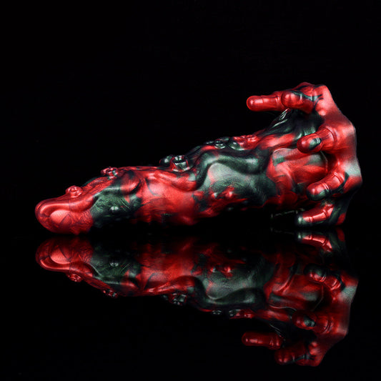 8 Inch Red Devil Coral Monster Tentacle Dildo