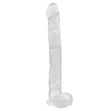 16 Inch Long Thick Clear Jelly Dildo