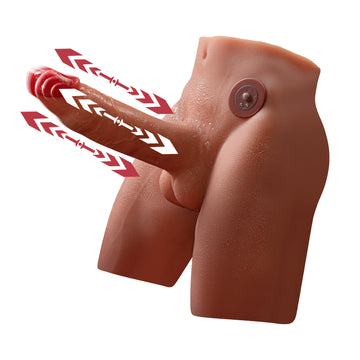 Futa Thrusting Vbrator Torso Dildo
