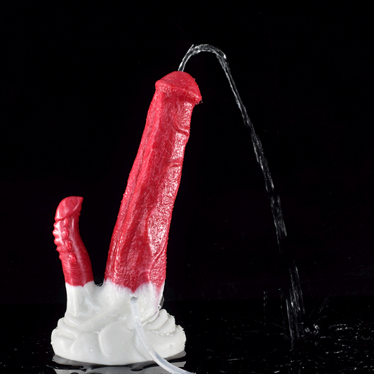 8 Inch Double Penetration Ejaculating Horse Dildo