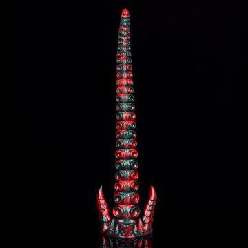 17 Inch Red Devil Silikon Spikes Tentacle Dildo