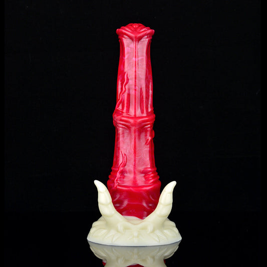 9 Inch Silicone Fantasy Red Horse Dildo