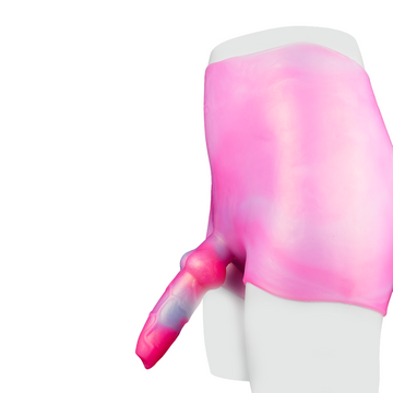 7 Inch Pink Silicone Knot Dog Dildo Pants