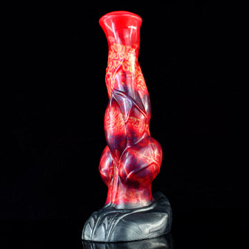 9 Inch Silicone Knot Flame Horse Dildo