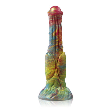 9 Inch Fantasy Rainbow Horse Cock Dildo