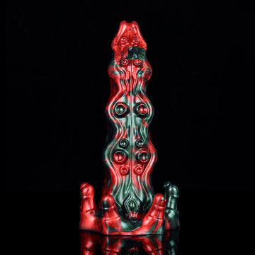 8 Inch Red Devil Coral Monster Tentacle Dildo