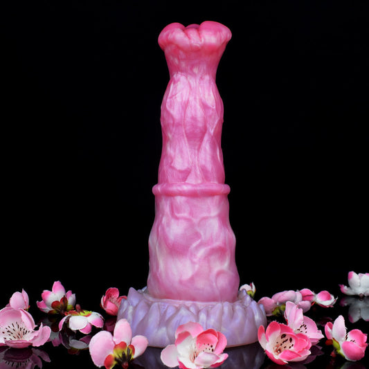 9 Inch Silicone Peach Monster Horse Dildo