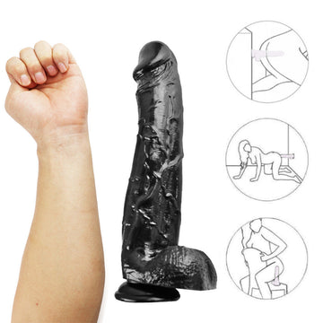Huge Black Dildo 12 Inch Giant