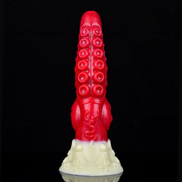 9 Inch Monster Knot Red Tentacle Dildo