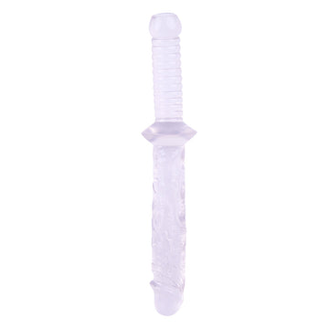 Dildo With Handle 12 Inch Transparent