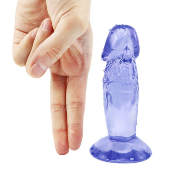 4 Inch Short Rough Blue Dildo