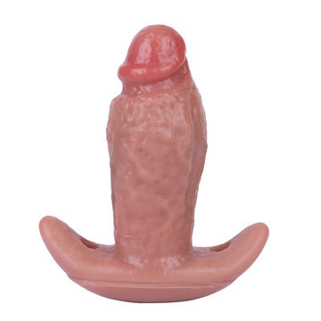 Realistic Multifunctional Silicone Vibrating Butt Plug