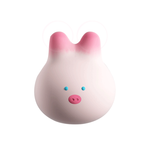 Pink Soft Cute Pig Nipple Vibrator