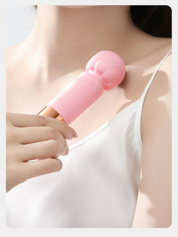 Pink Rechargeable Fun Small Wand Vibrator