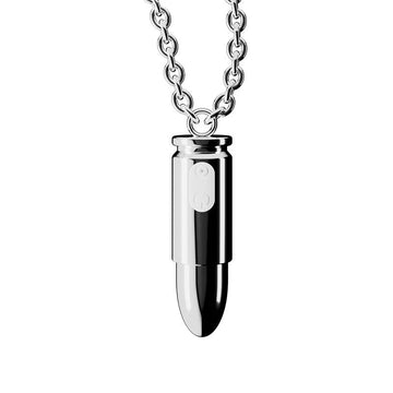 Necklace Hidden Sex Toy Silver Bullet Vibrator