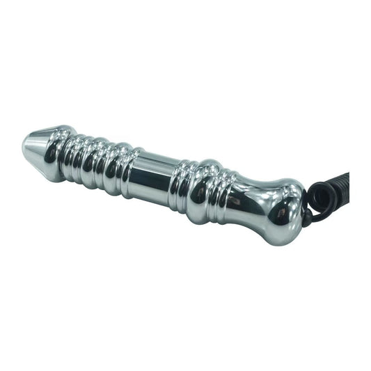 Estim Electric Shock Threaded Metal Dildo
