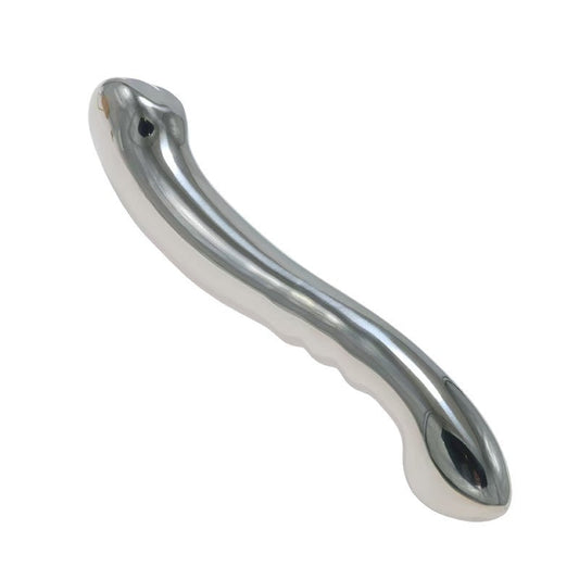 7 Inch G Spot U Spot Stimulation Metal Dildo