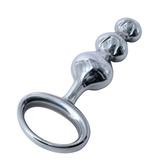 Temperature Play Stainless Steel Butt Plug Metal Dildo