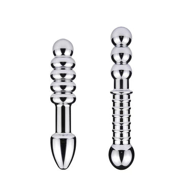 Double Ended Smooth Easy Clean Metal Dildo