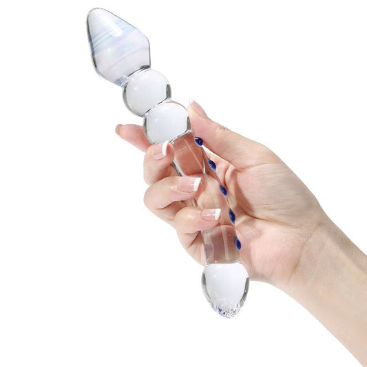 Smooth Prostate Double Ended Glass Dildo