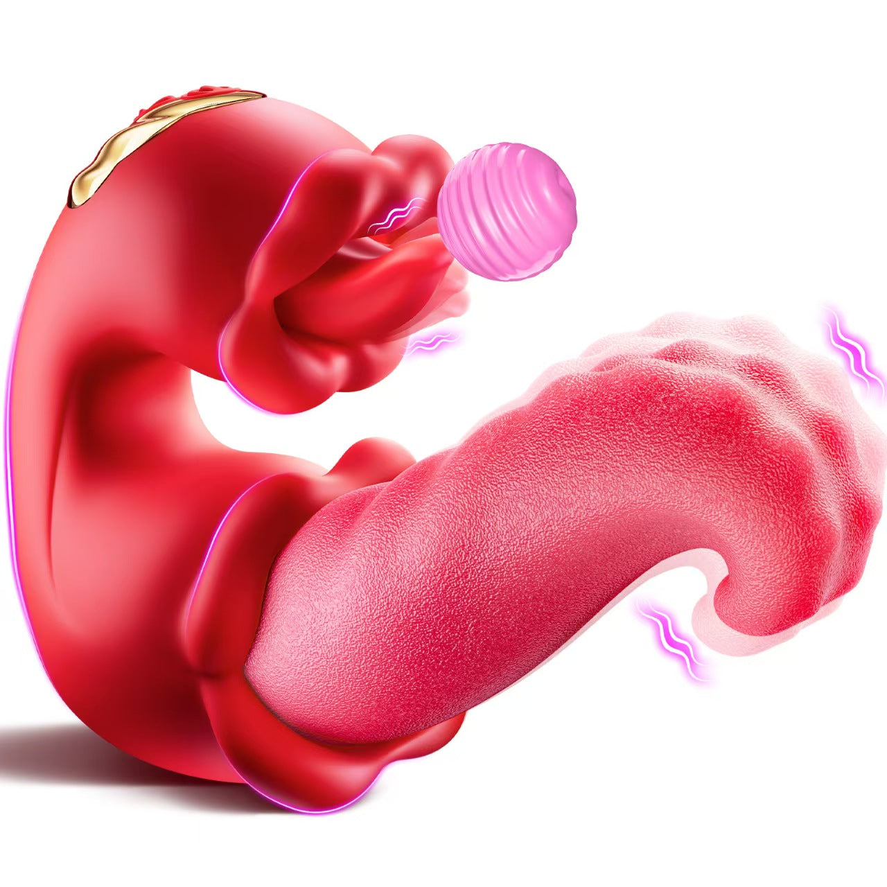 Opalsway Double Trouble Tongue Clitoral Stimulator Vibrator – dildosstore