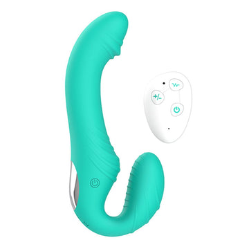 Vibrating Remote Control Strapless Strap On Dildo
