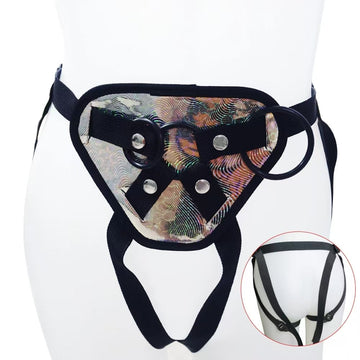 Flashing Three Rings Are Detachable Strap On Harness