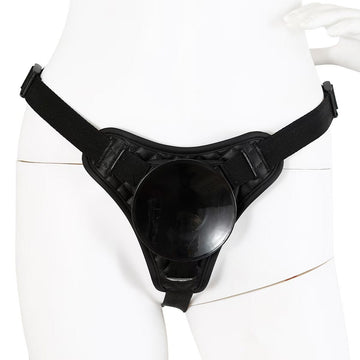 Black Removable Suction Cup Strap On Harness