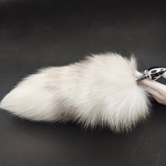 Furry Animal Snow Fox Tail Butt Plug