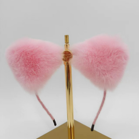 Pink Cute Furry Fox Tail Butt Plug